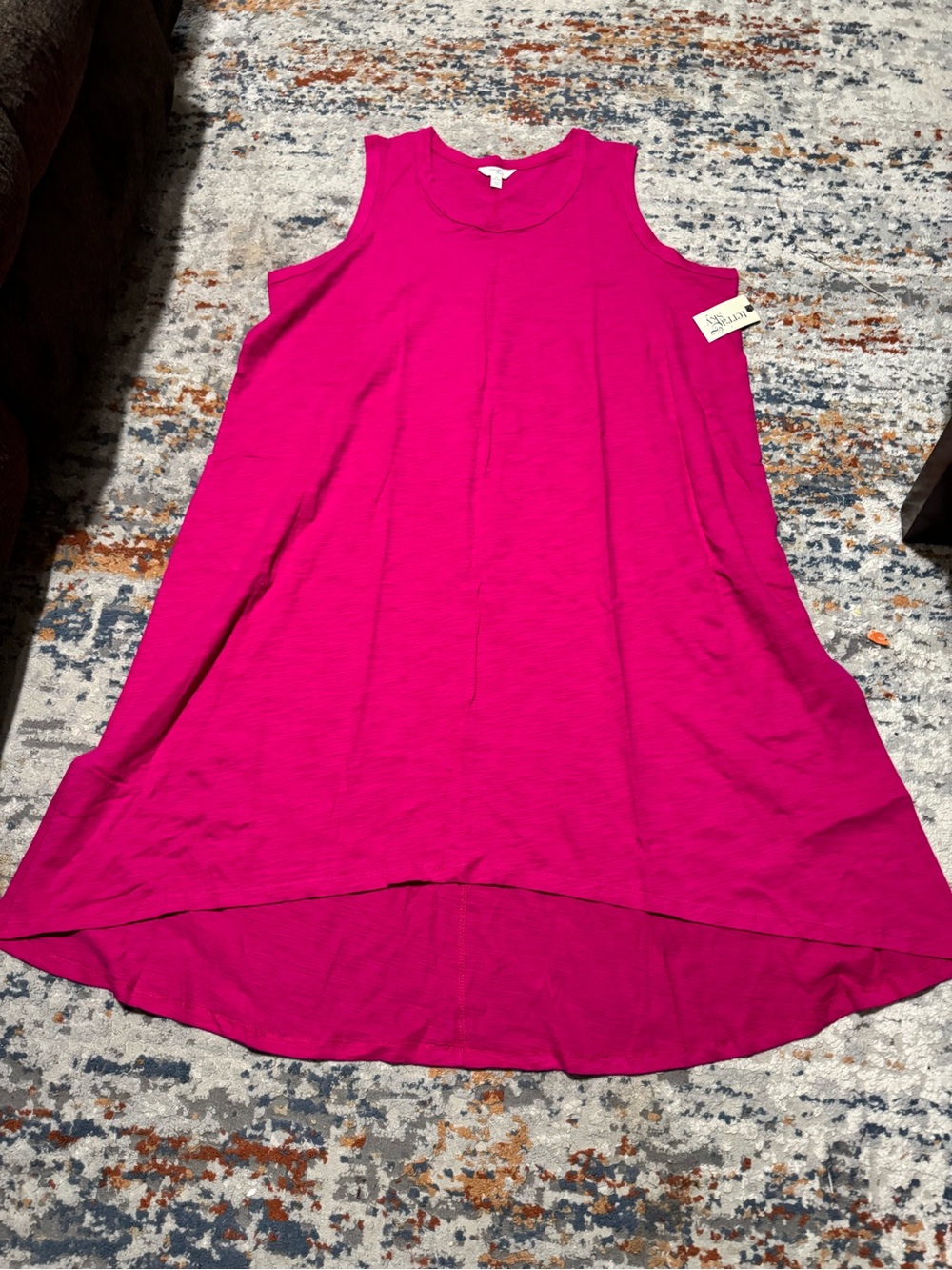 Terra & Sky Hot Pink Swing Tank Dress